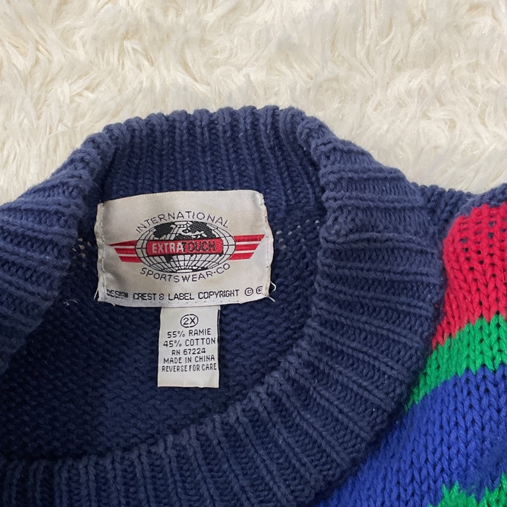 Extra Touch Multicolor Patchwork Sweater - image 6